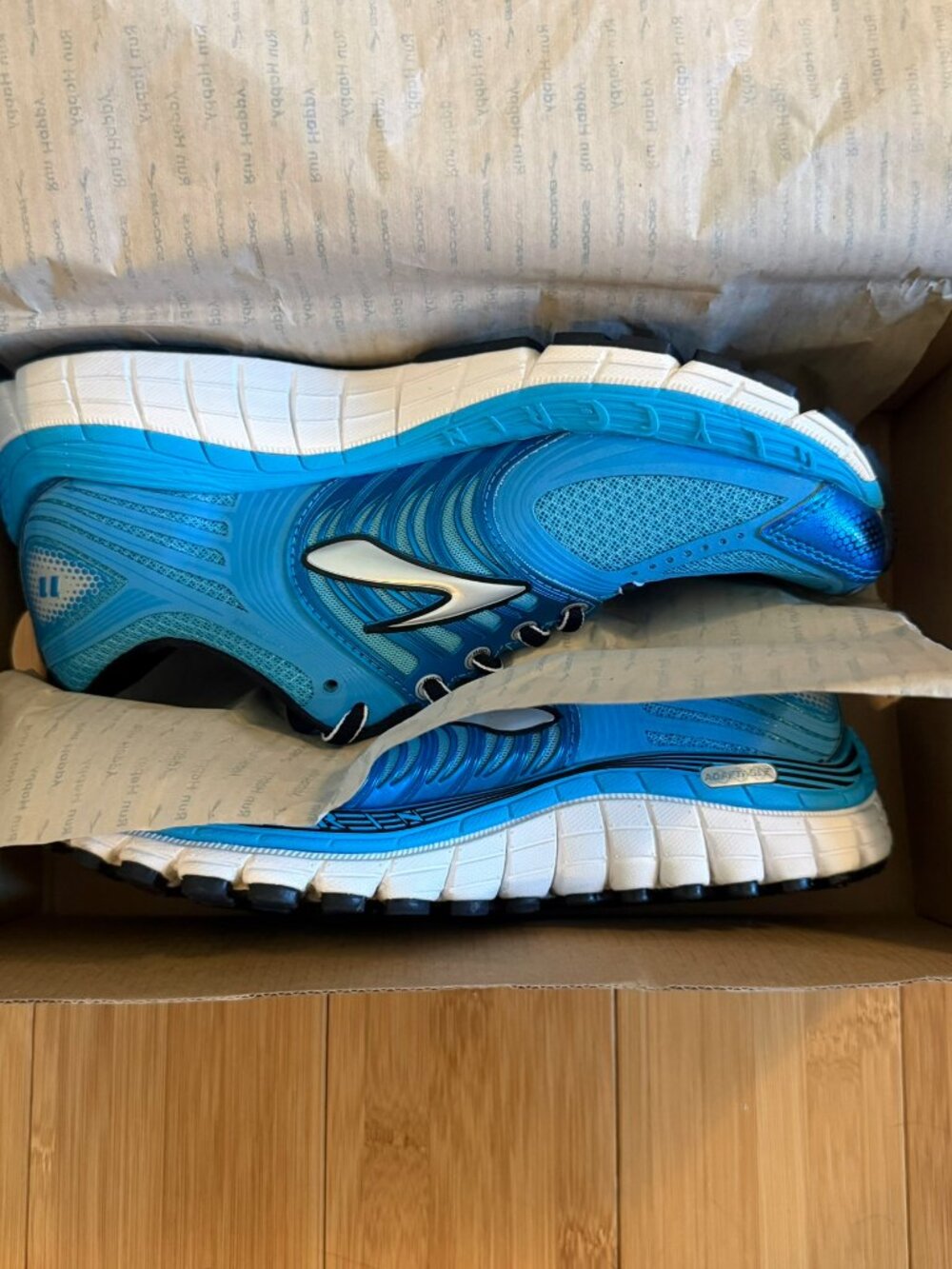 Brooks Glycerin 11 Running Shoes NWT Women 8 Blue White Silver - Picture 3 of 7